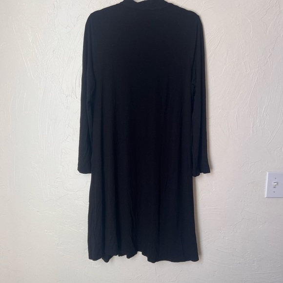 Eileen Fisher black duster cardigan size L - Picture 7 of 7